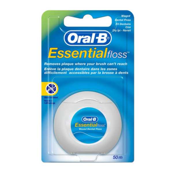 Зубна нитка Oral-B Essential Floss вощена м&rsquo;ятна, 50 м 5010622005029 фото