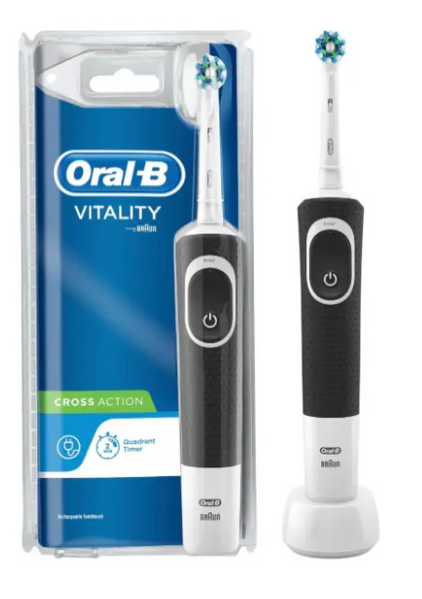Електрична зубна щітка Oral-B D100 Vitality Cross Action Black 4210201201106 фото