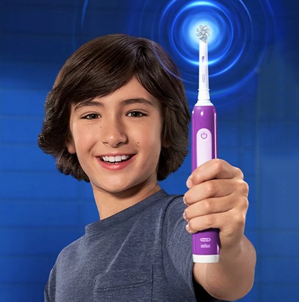 Дитяча електрична зубна щітка Oral-b  Pro Junior 6+  Purple 8006540742891 фото