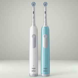 Набір електричних зубних щіток Oral B Pro 1 Duo Edition White & Blue 8700216477406 фото